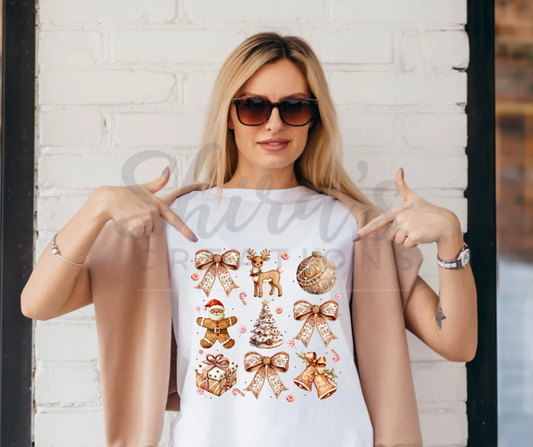 Coquette gingerbread shirt